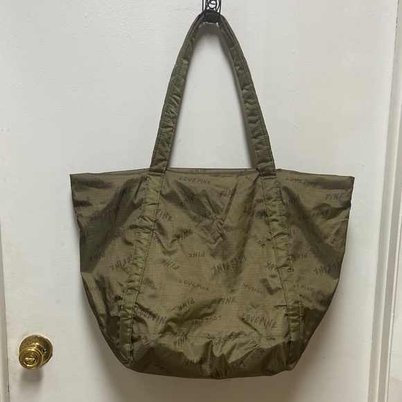 Victoria's Secret Handbags - Victoria's Secret Olive Tote Bag